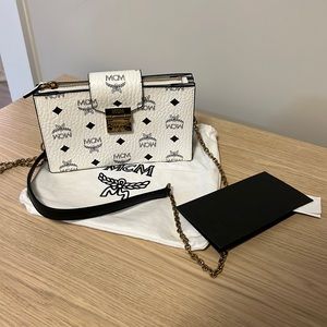 Mcm white handbag